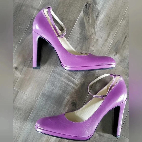 Y2K MIU MIU ARCHIVE Purple Heels Size 38.5 - Picture 8 of 8